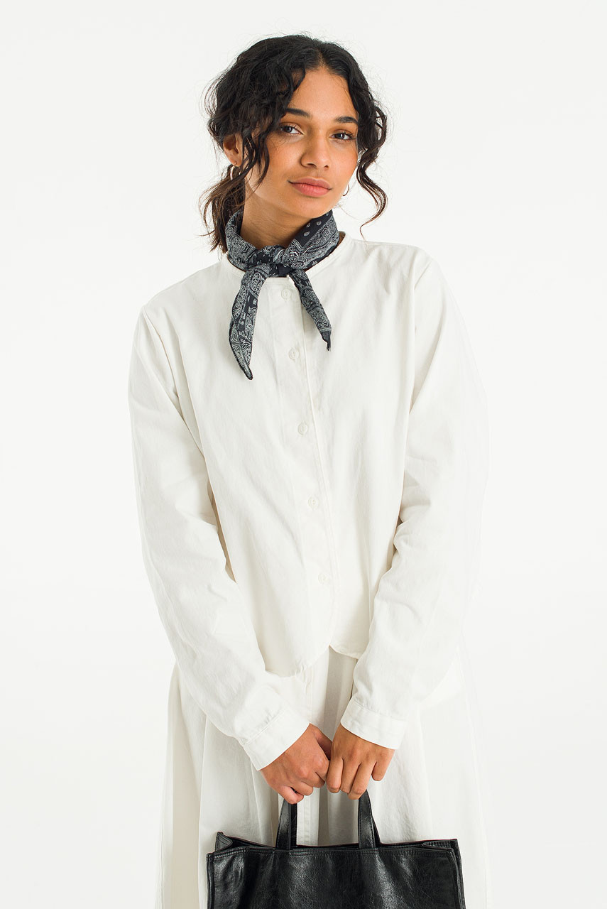 Esme Long Sleeve Blouse, White