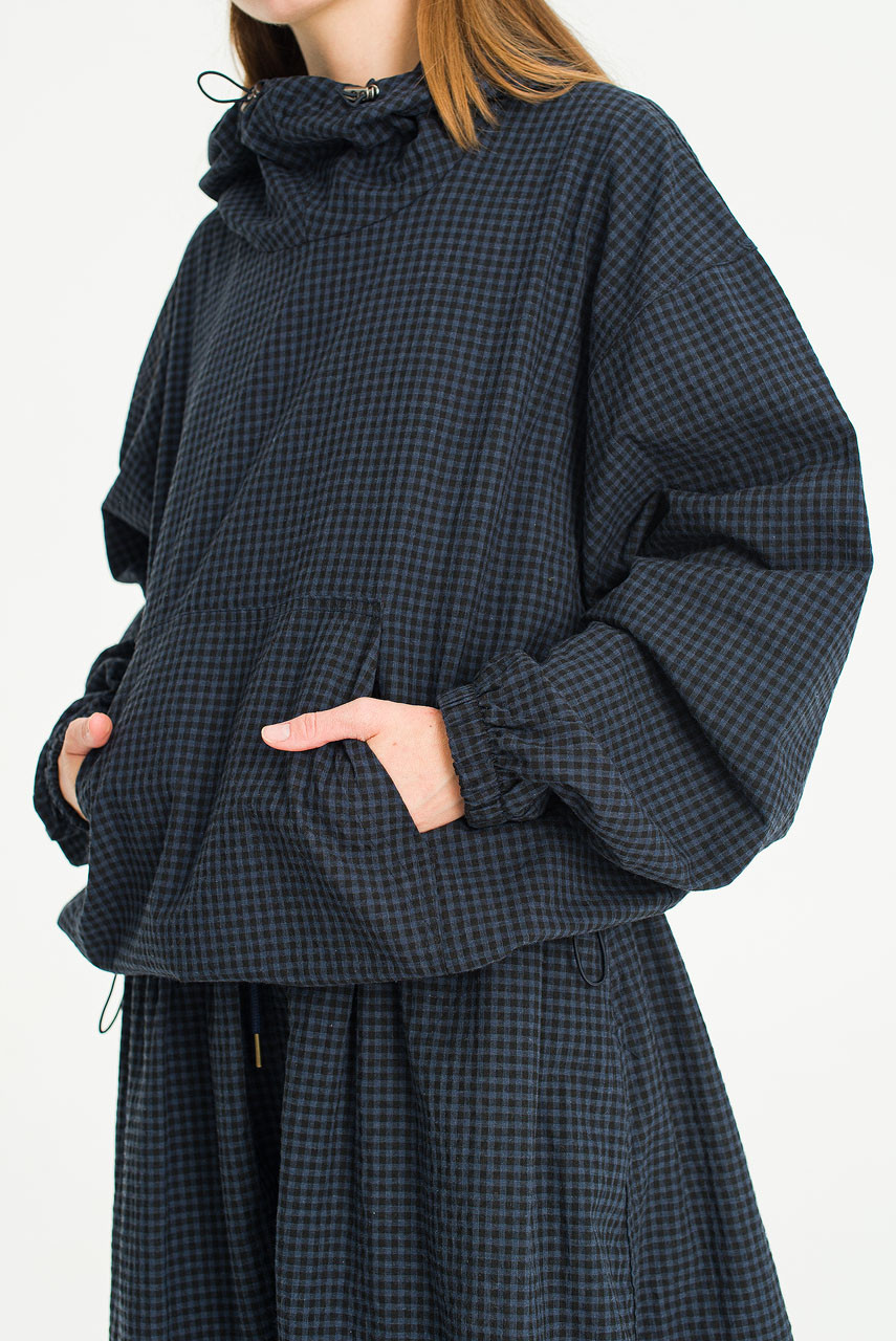 Kona Anorak, Black Gingham