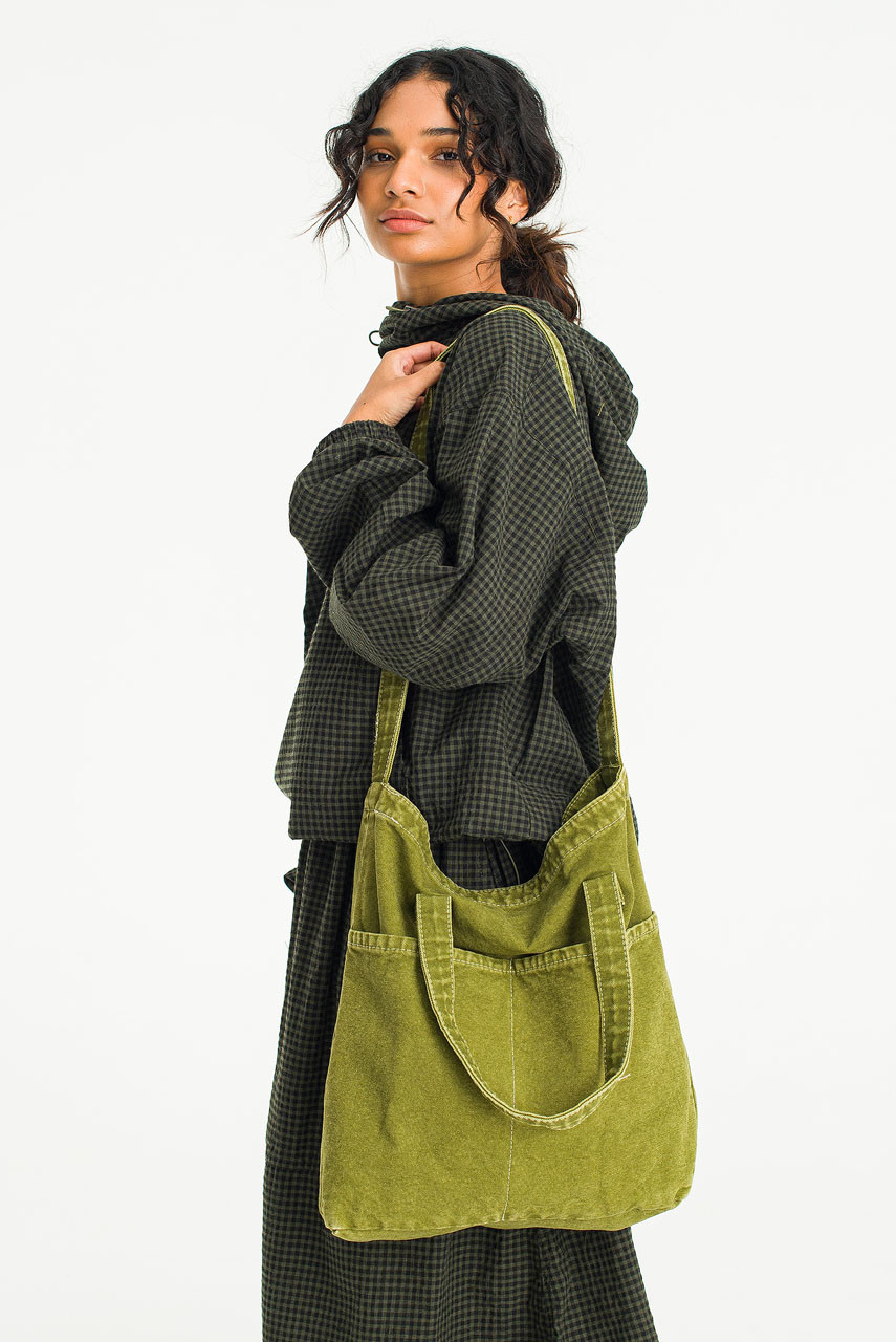 Pigment Tote, Pea Green