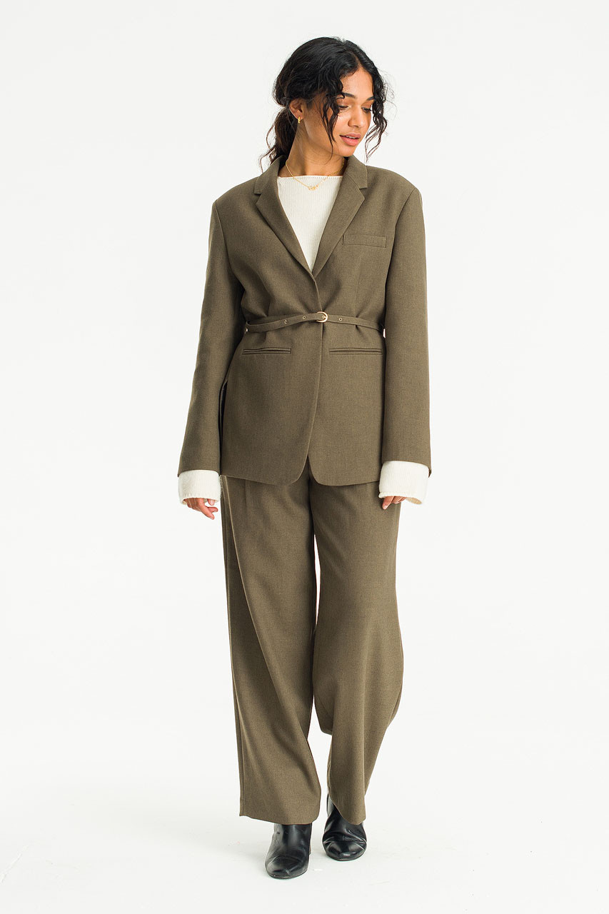 Aya Belted Jacket, Khaki