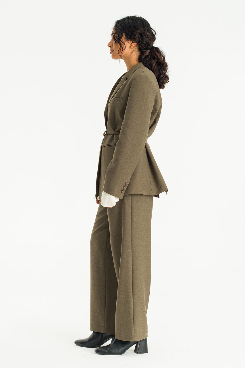 Aya Belted Jacket, Khaki