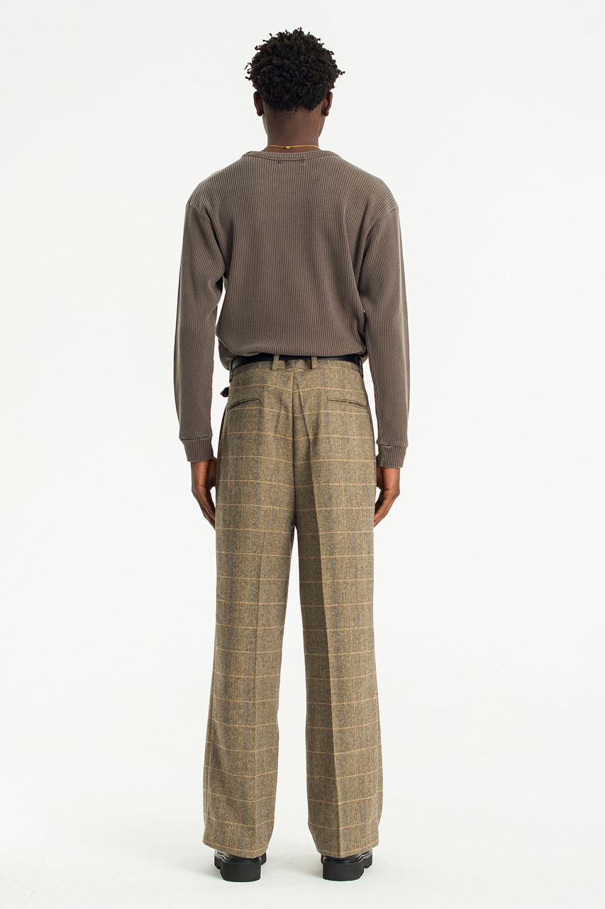 Menswear | Crosshatch Trousers, Beige
