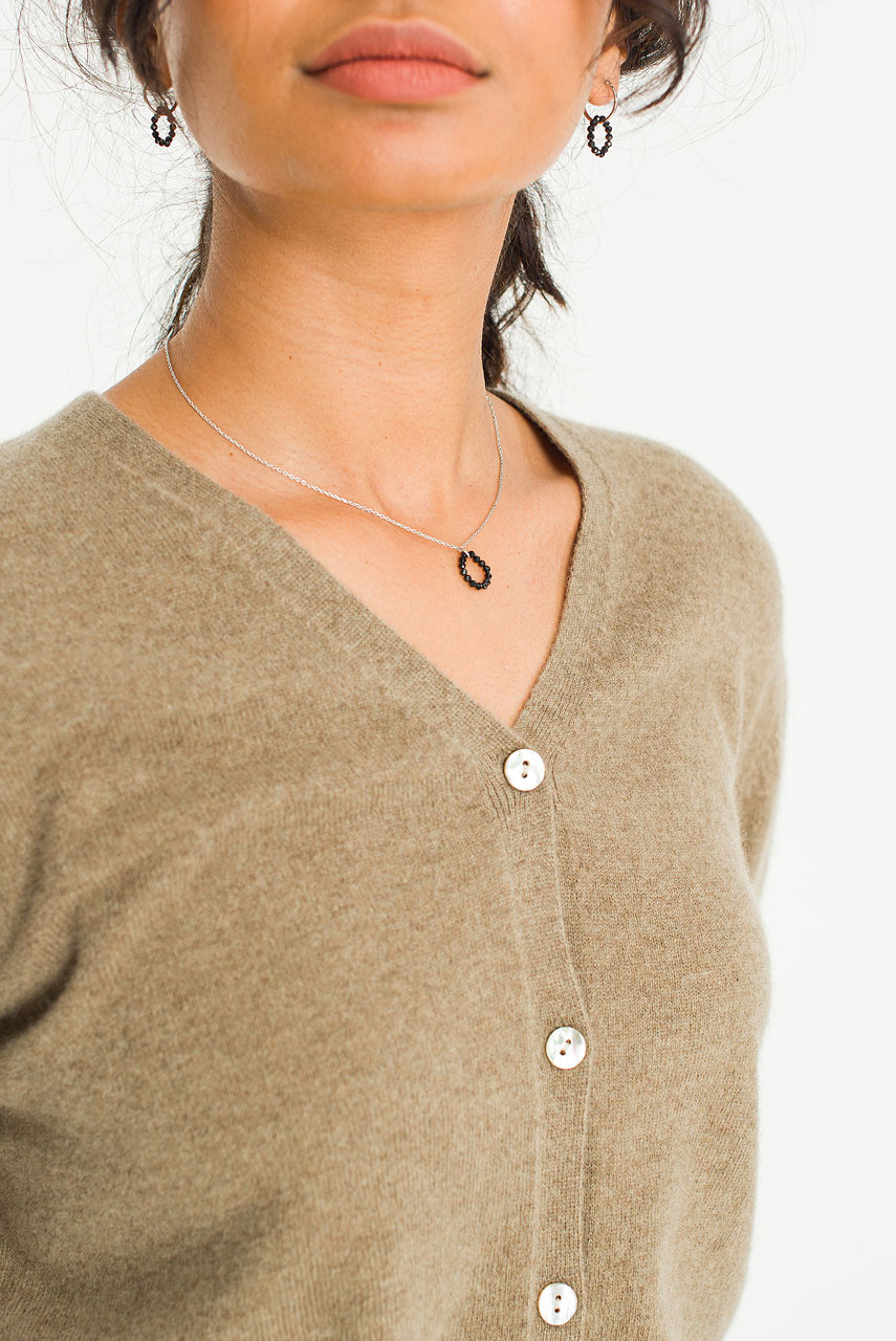 Circle Bijou Point Necklace, Silver