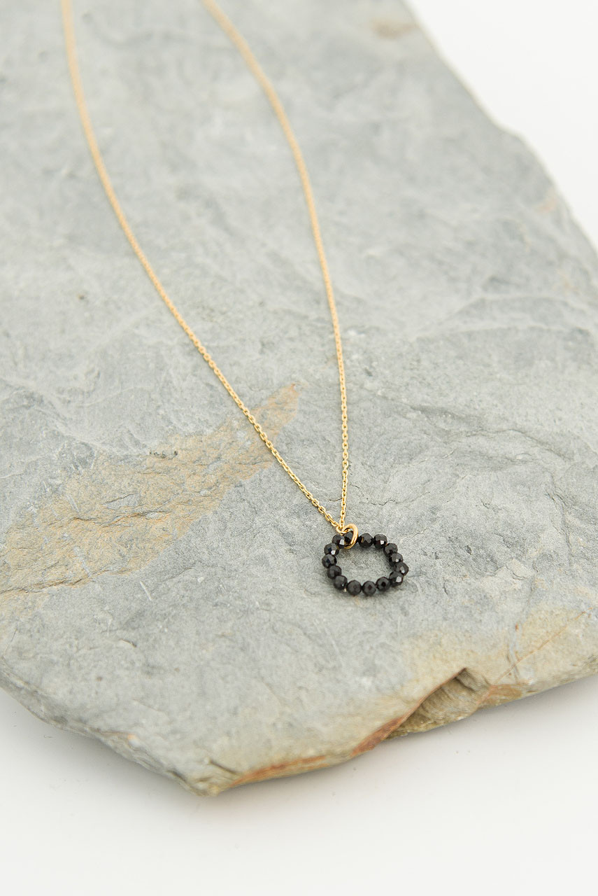 Circle Bijou Point Necklace, Gold