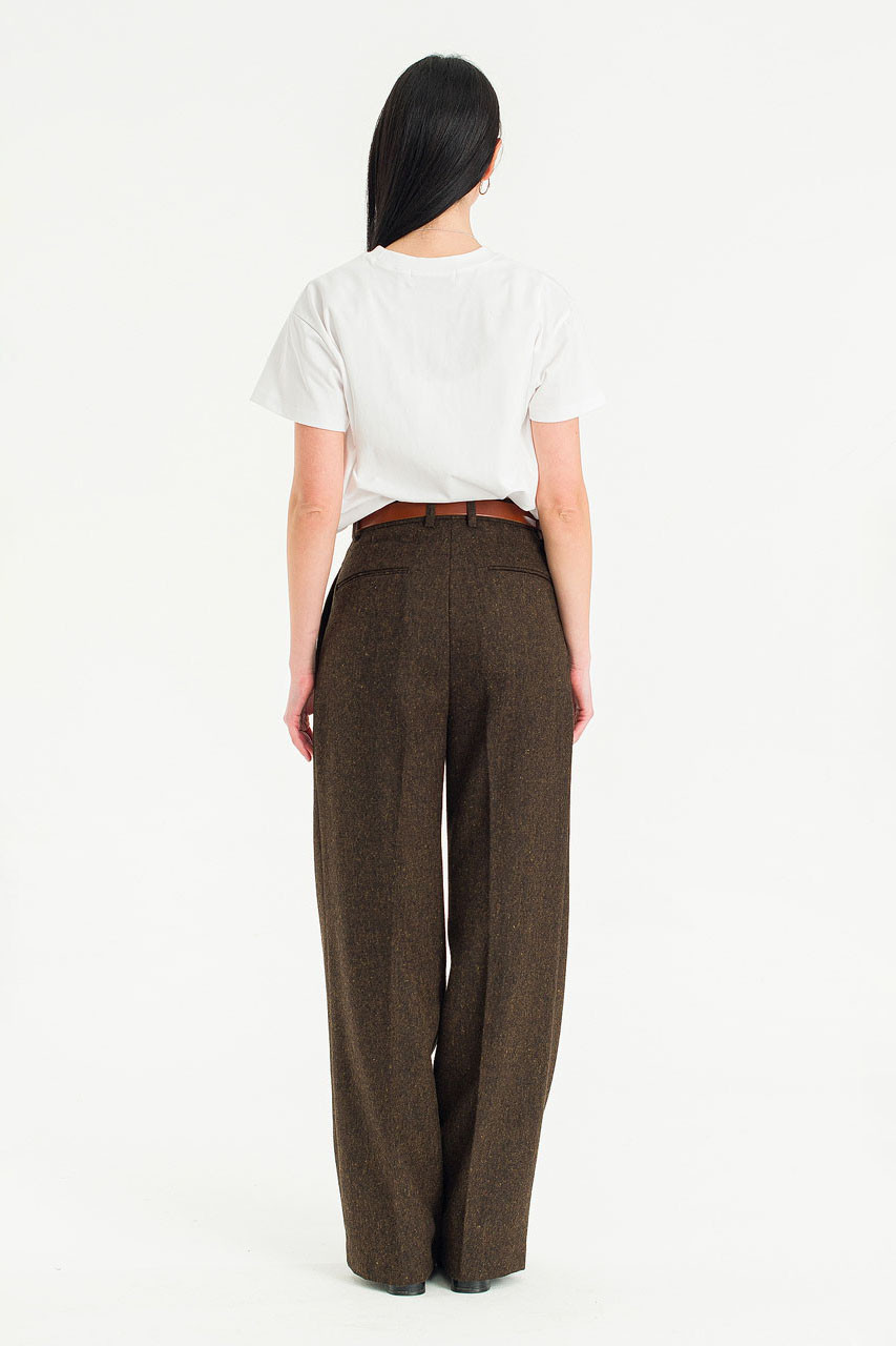 Wide-Cut Volk Trousers, Chestnut