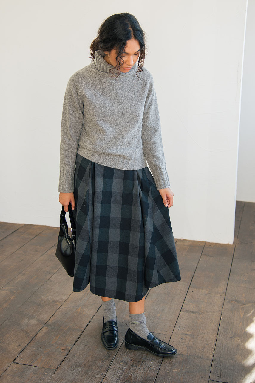 Simple Roll Neck Jumper, Grey