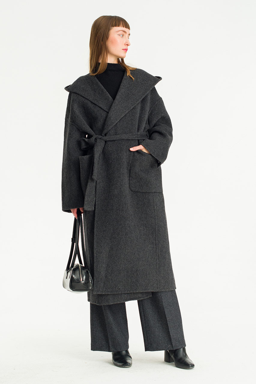 Chiyo Soft Seamless Robe, Charcoal