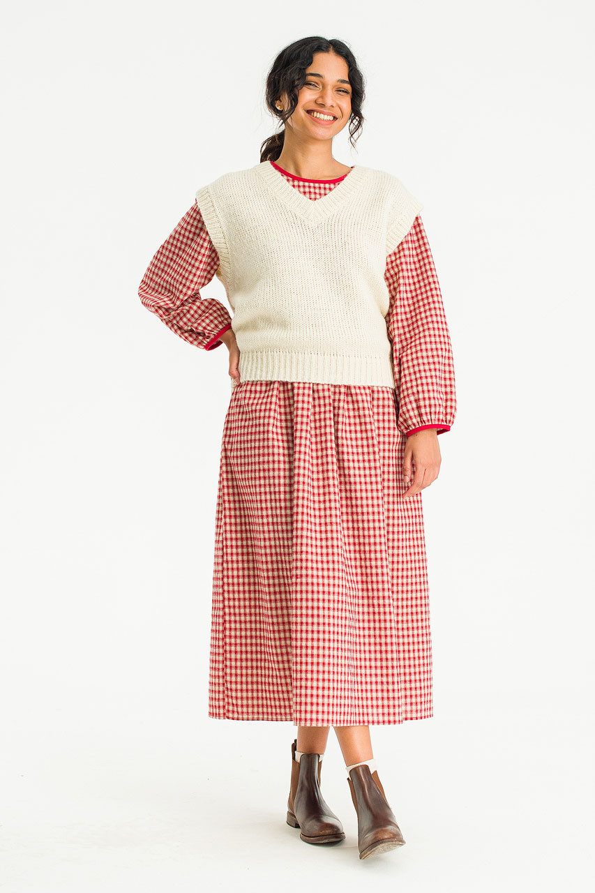 Rico Knit Vest, Ivory