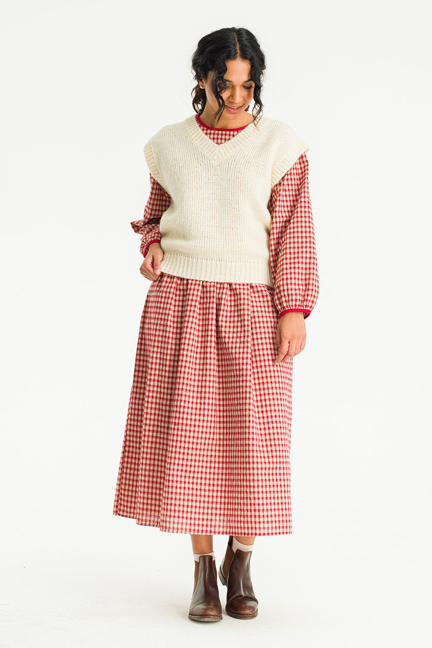 Rico Knit Vest, Ivory