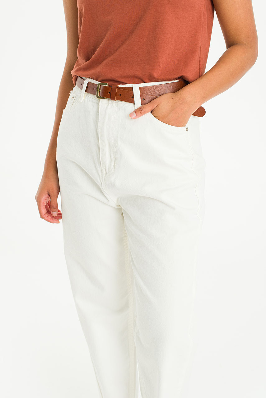 Takako White Jean, White