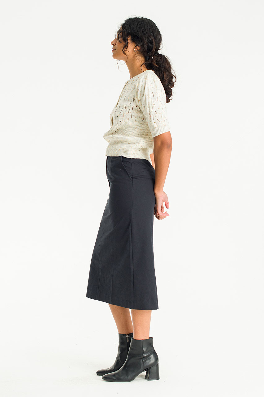 Aika Cotton Skirt, Black