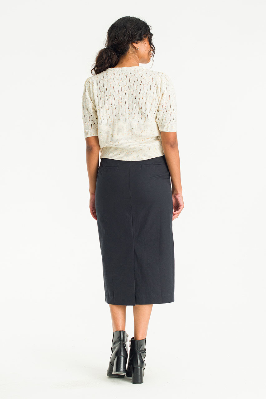 Aika Cotton Skirt, Black