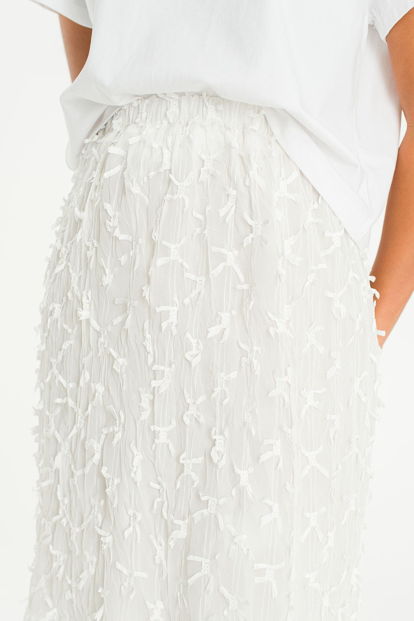 Kiara Cotton Lace Mini Skirt, Ivory