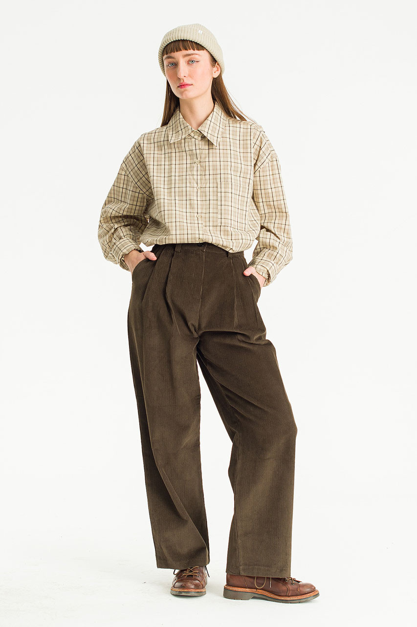 Ann Cord Pants, Brown