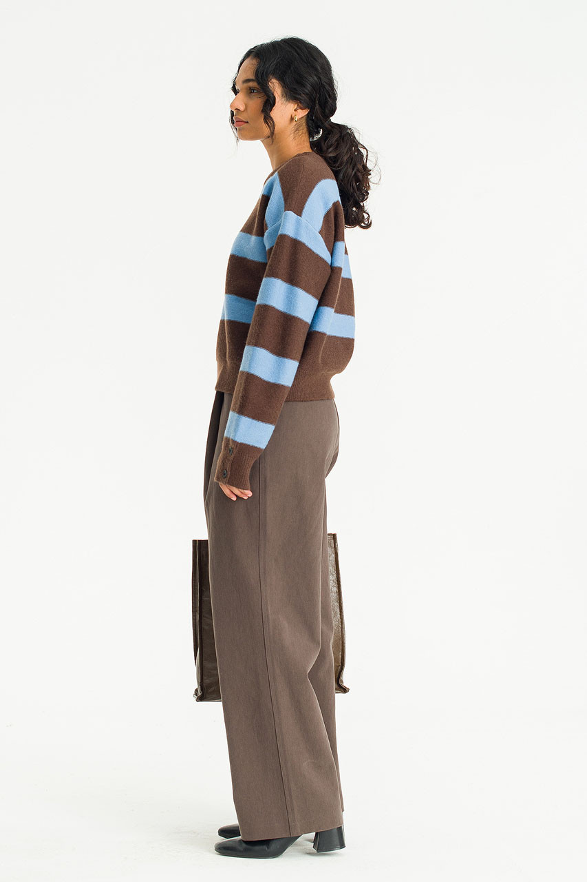 Camilli Pleated Pants, Brown