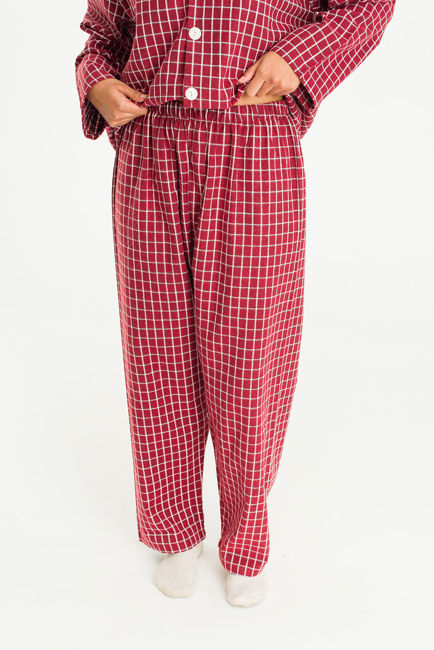 Hiro Check Pyjamas, Red