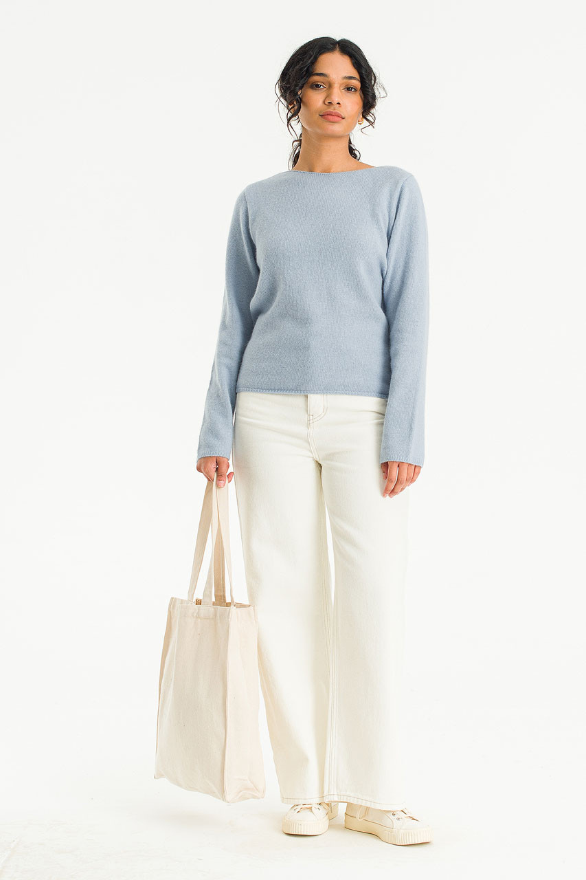 Aoi Cotton Wide Jean, Cream