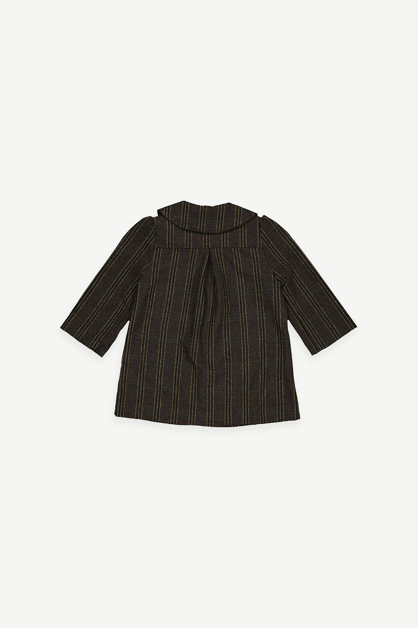 Mini Olive | Bonnie Check Coat, Brown