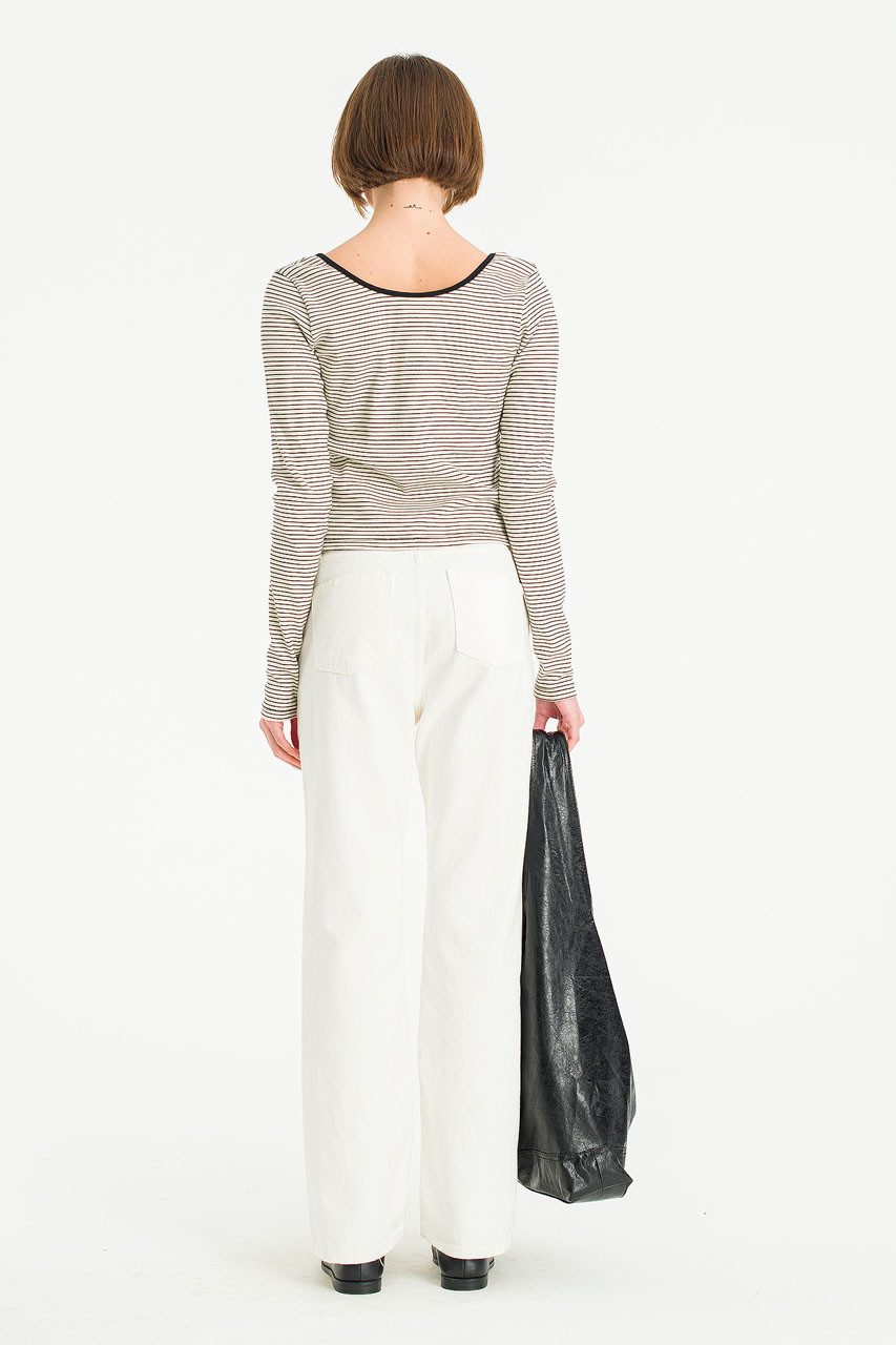 Mizuki White Denim Jean, White