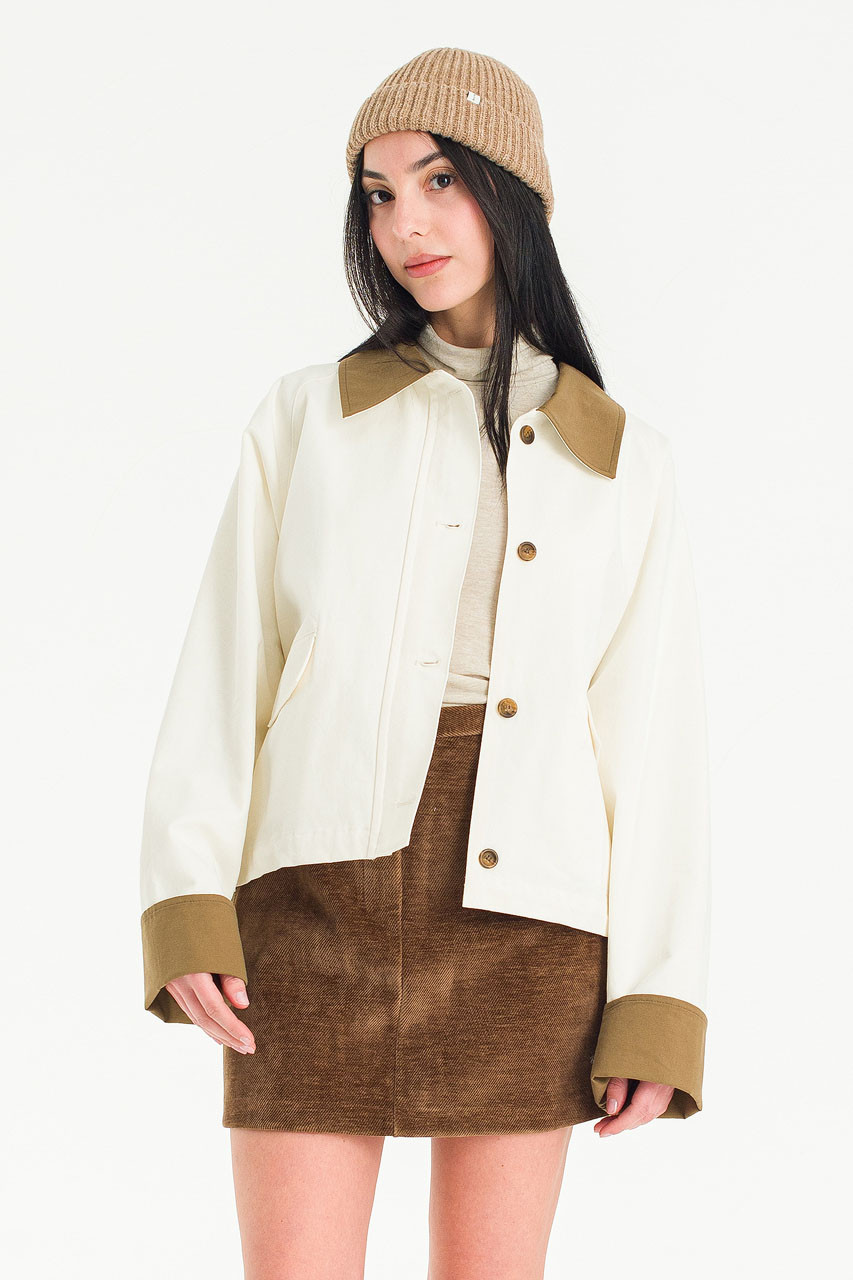 Yuna Camper String Jacket, Ivory