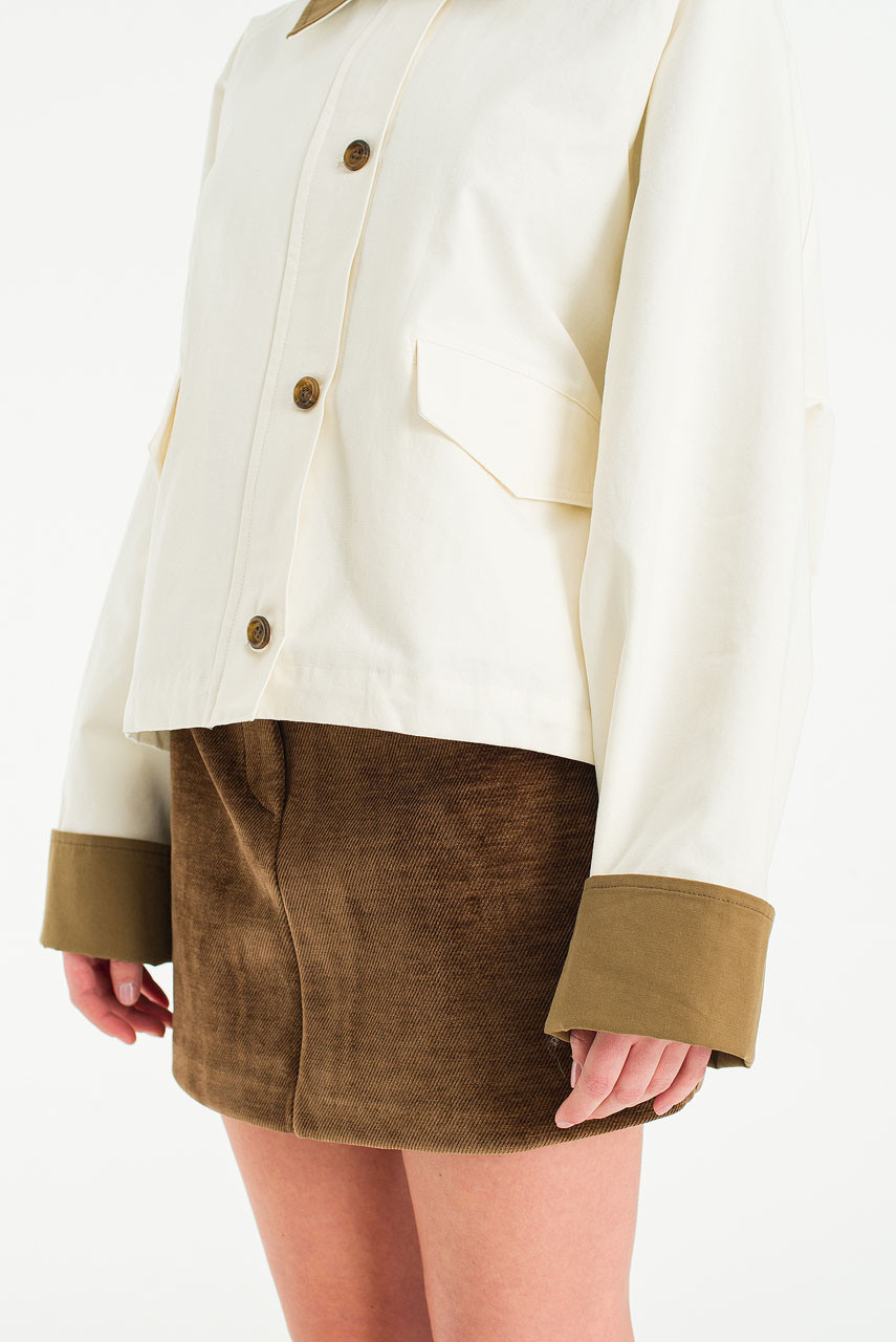 Yuna Camper String Jacket, Ivory