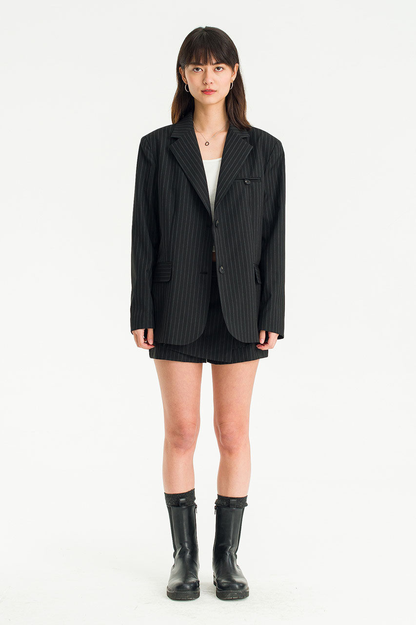Giani Stripe Jacket, Black