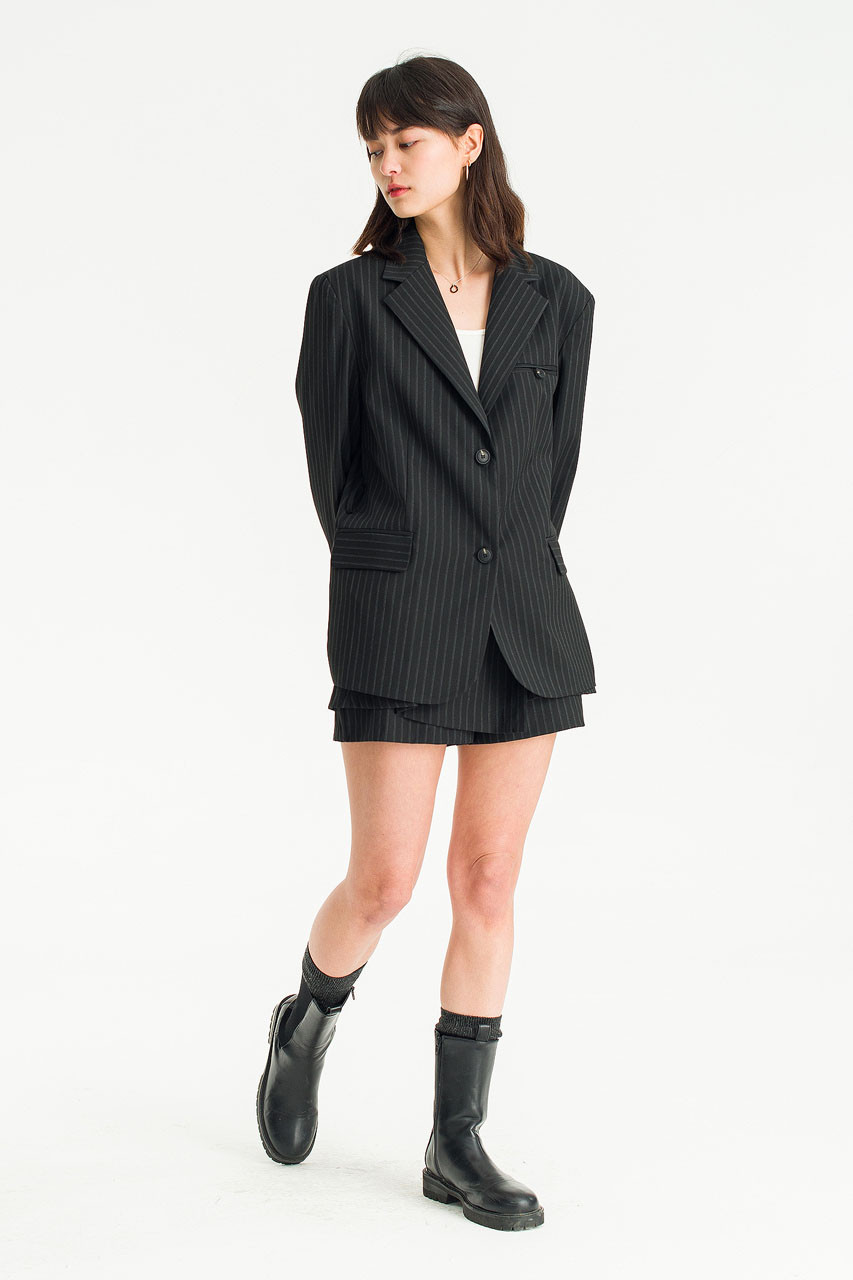 Giani Stripe Jacket, Black