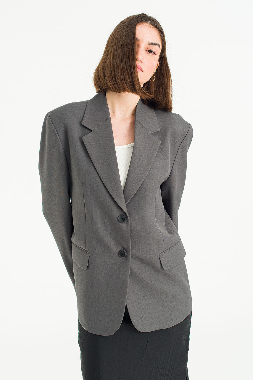 Maddie Tailored Blazer, Grey