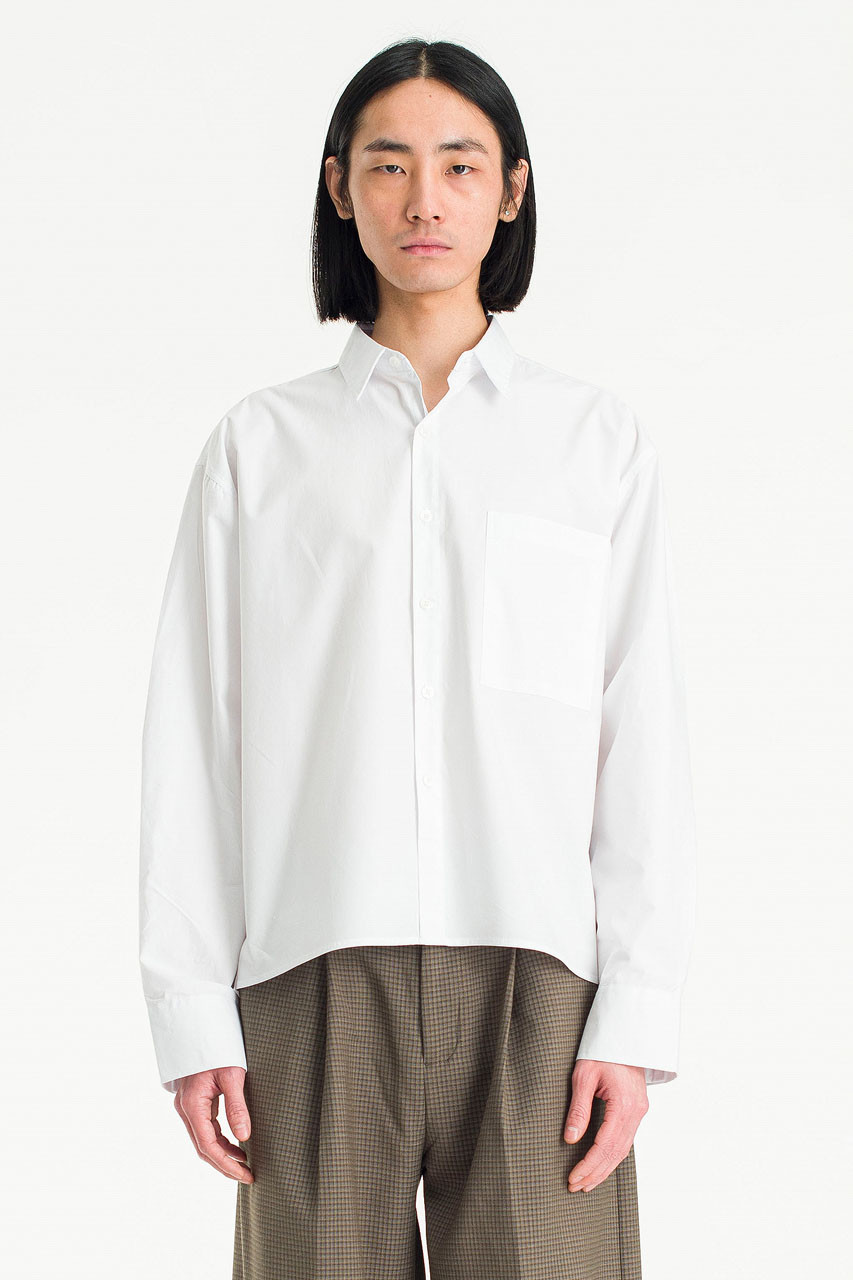 Menswear | Cropped Shirt, White