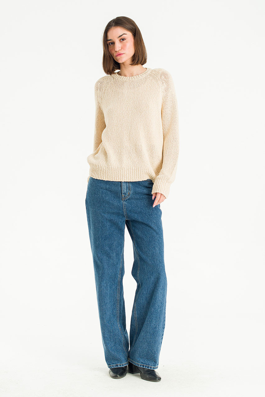 Amelie Mixed Colour Jumper, Beige