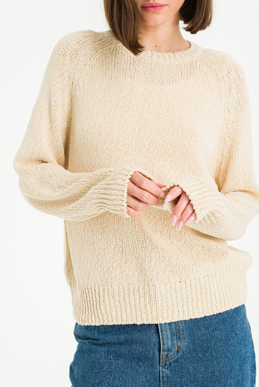 Amelie Mixed Colour Jumper, Beige