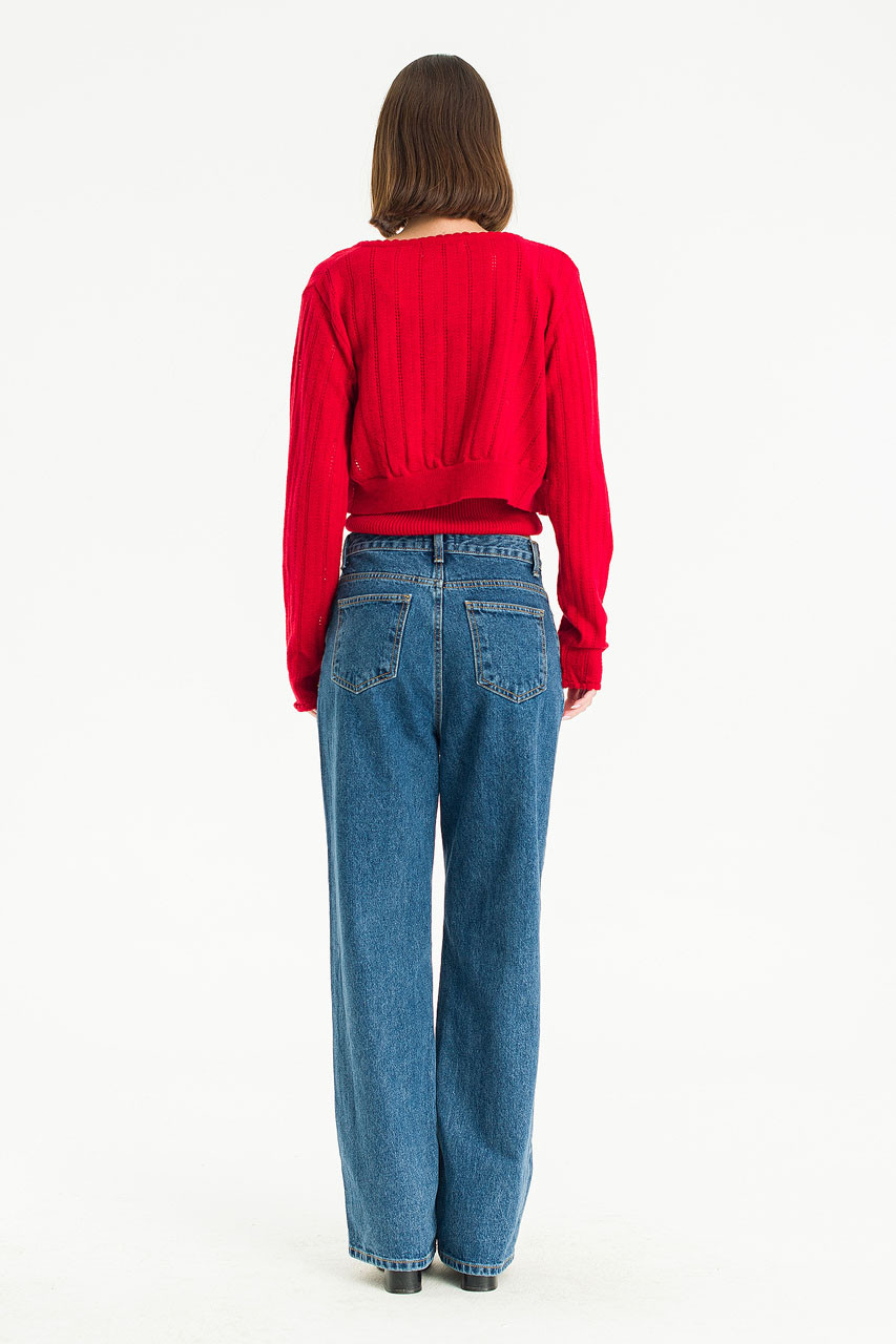 Maddie Cami Cardigan Set, Red