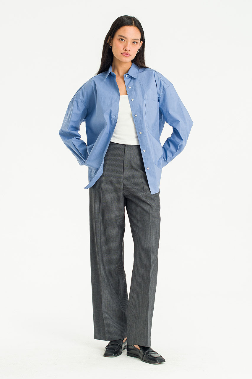 Moena Boxy Shirt, Blue