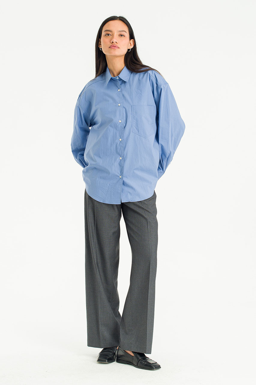 Moena Boxy Shirt, Blue
