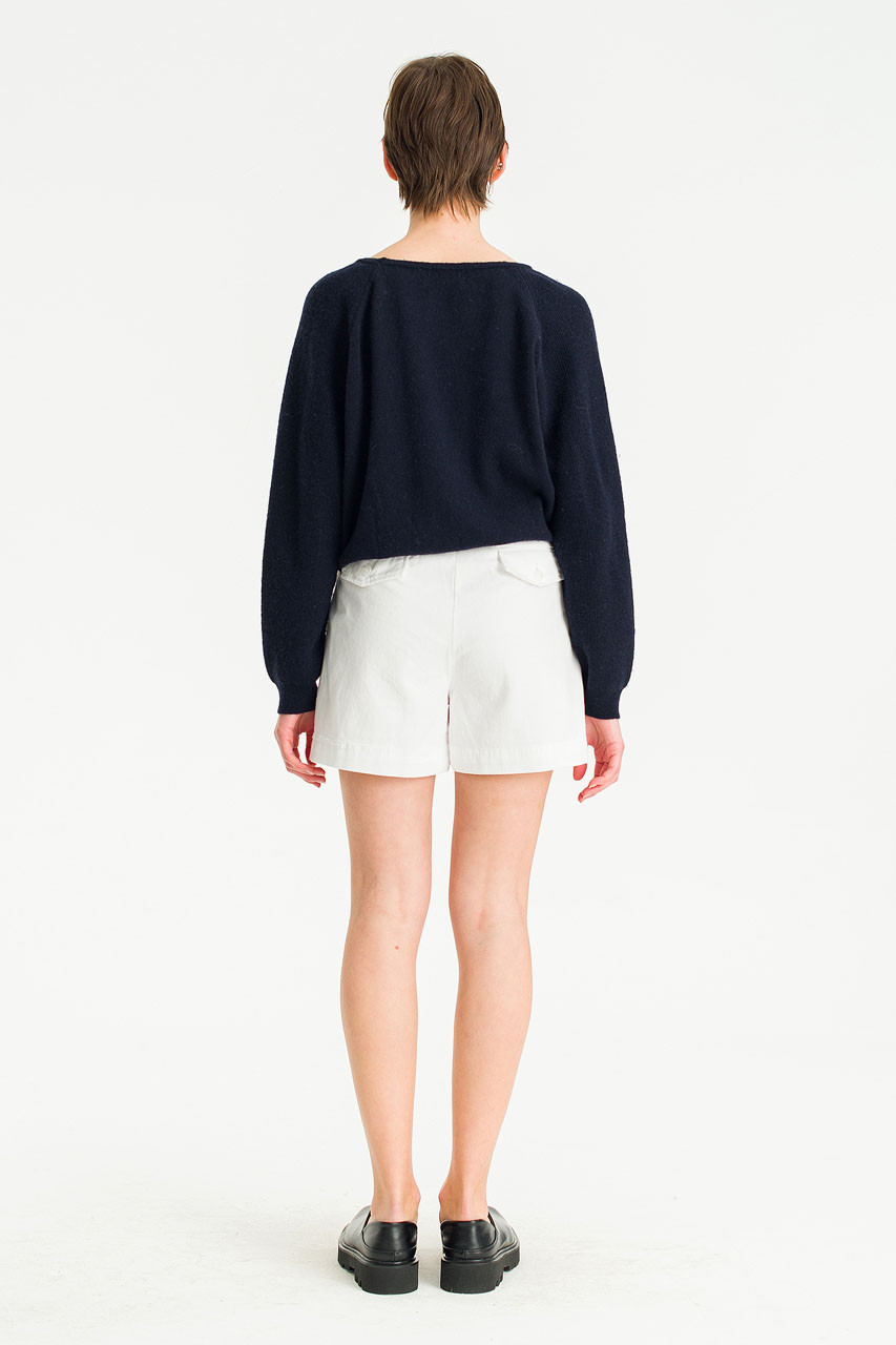 Amelie Cotton Shorts, Ivory