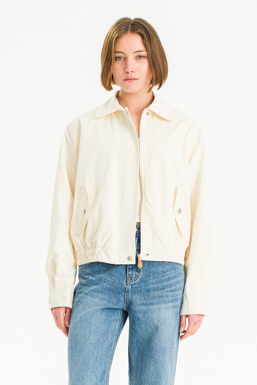 Edith Cotton Blouson, Cream