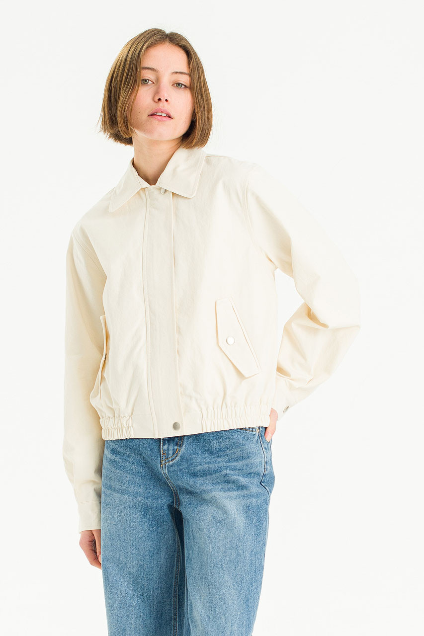 Edith Cotton Blouson, Cream