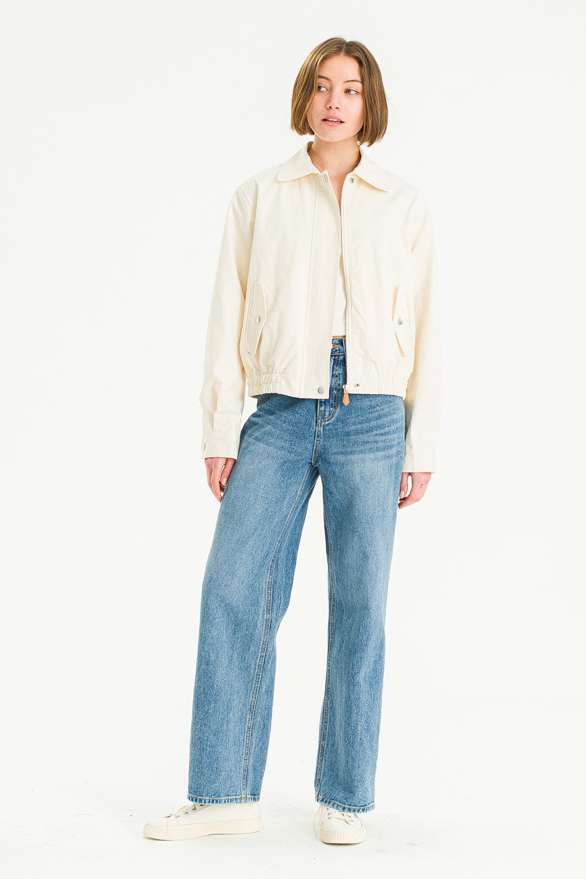 Edith Cotton Blouson, Cream