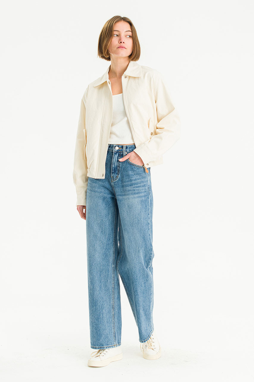 Edith Cotton Blouson, Cream