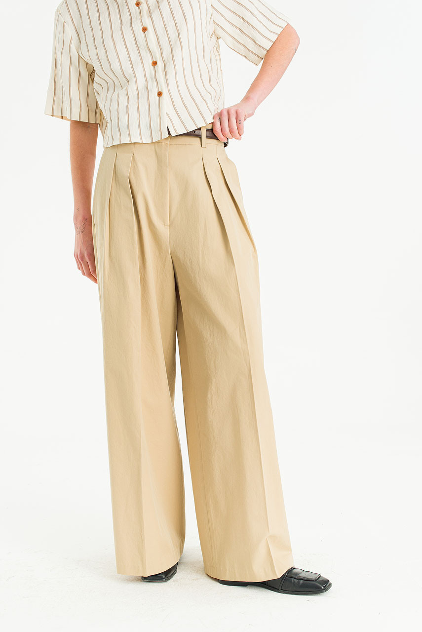Camila Wide Pants, Beige