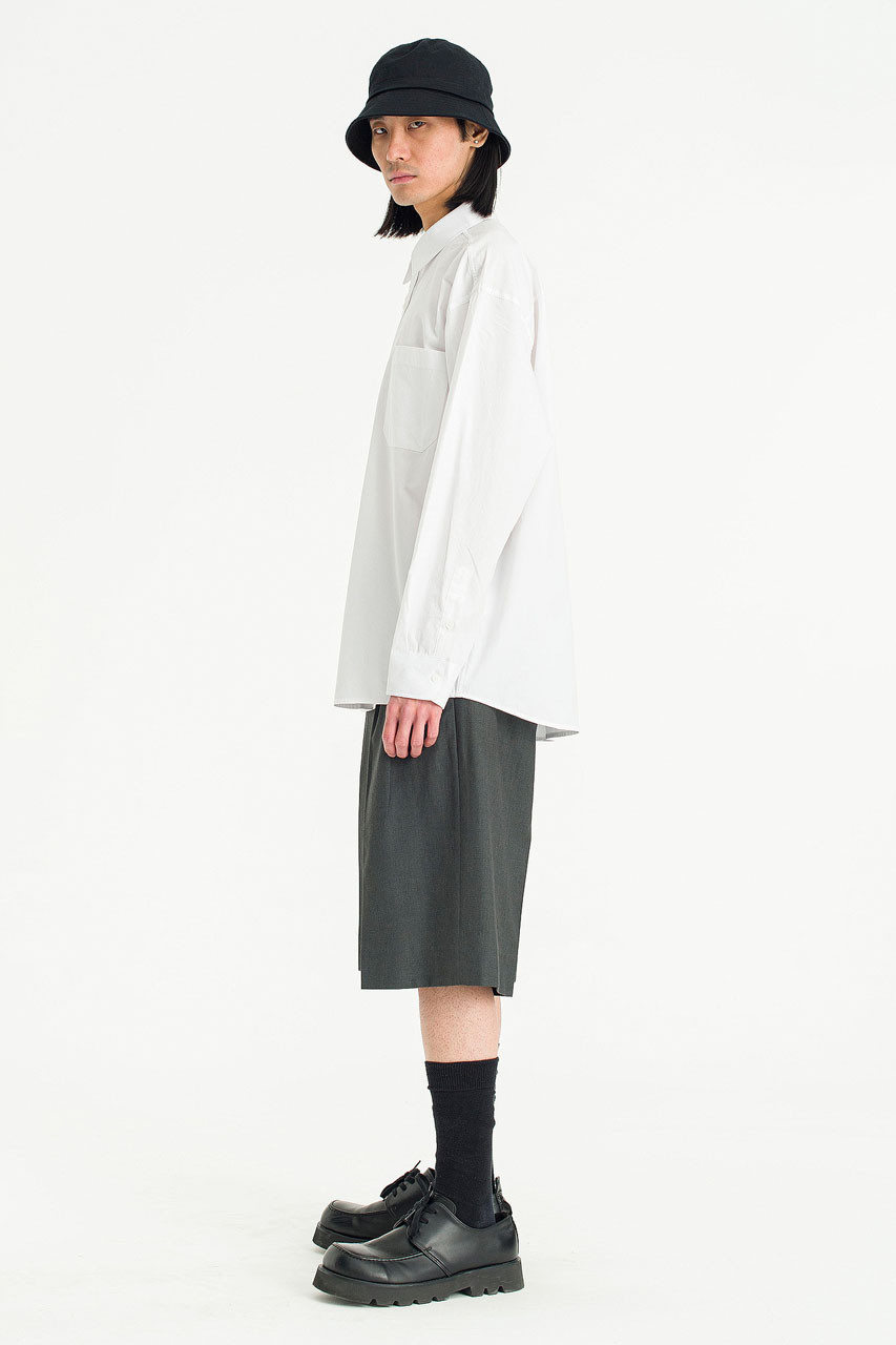 Menswear | Washed Cotton Shirt, White
