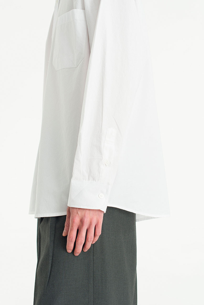 Menswear | Washed Cotton Shirt, White