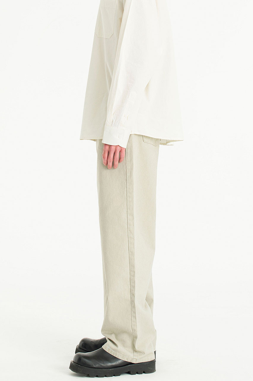 Menswear | Washed Cotton Pants, Beige