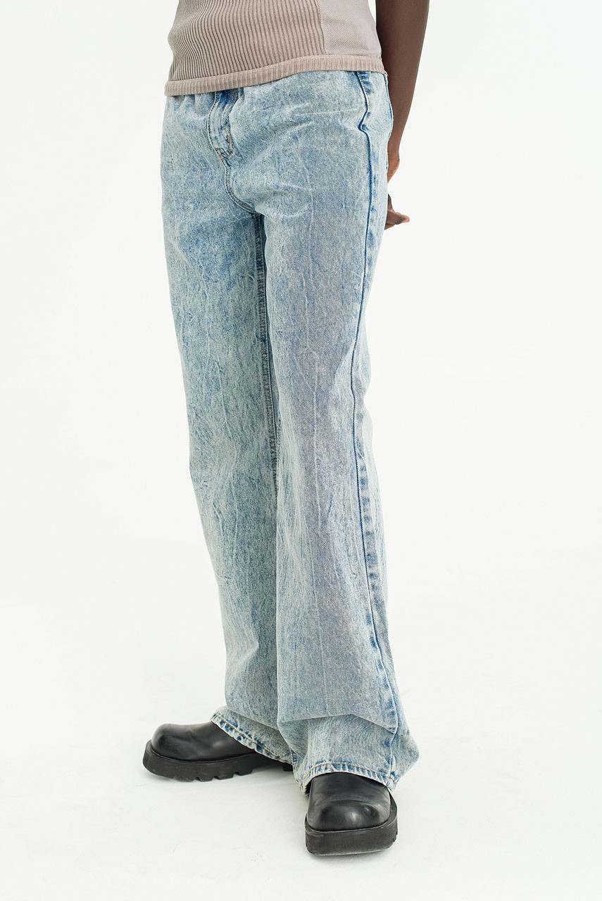 Menswear | Bootcut Acid Jeans, Light Blue