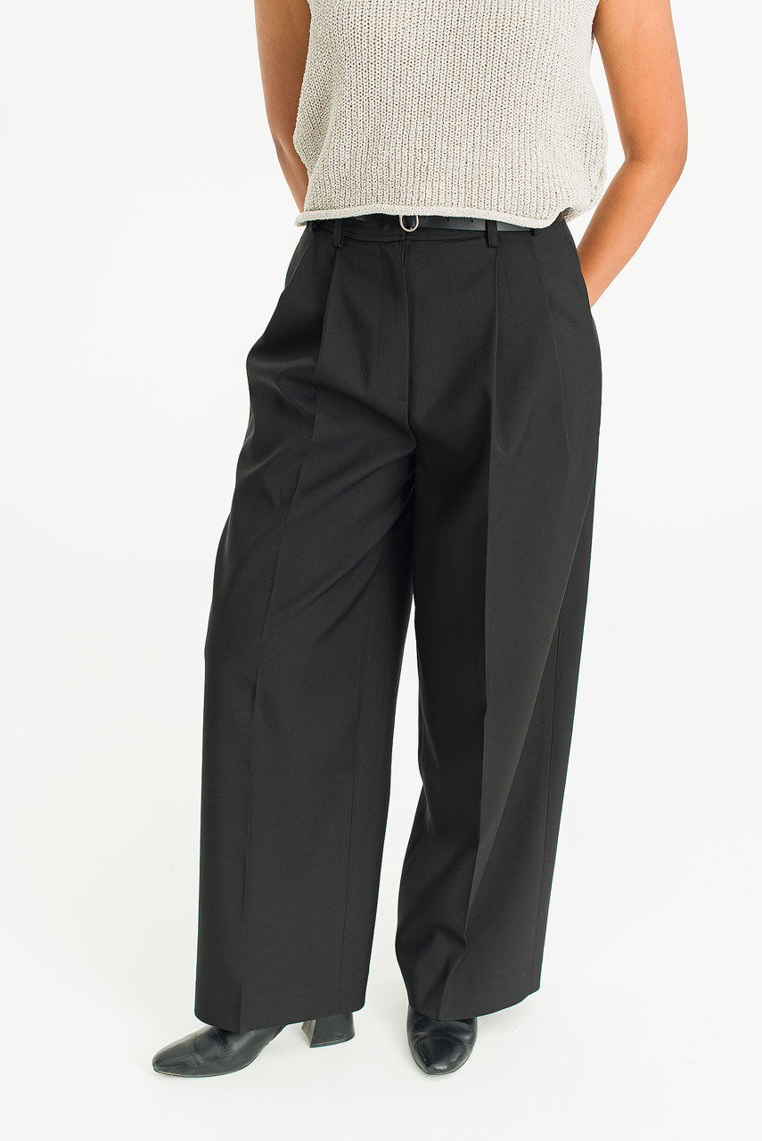 Haru Belt Slacks, Black
