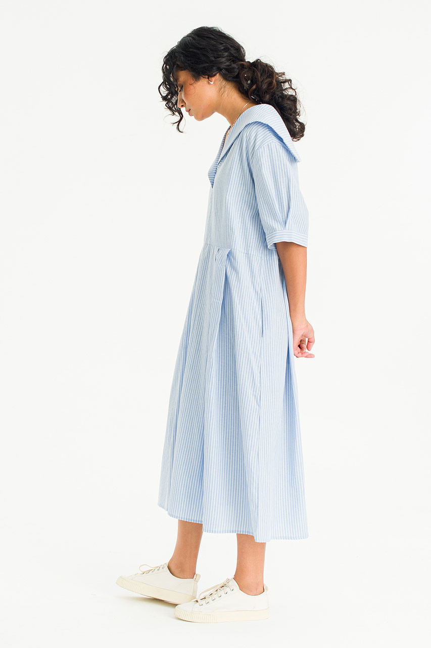 Kieko Sailor Stripe Dress, Blue