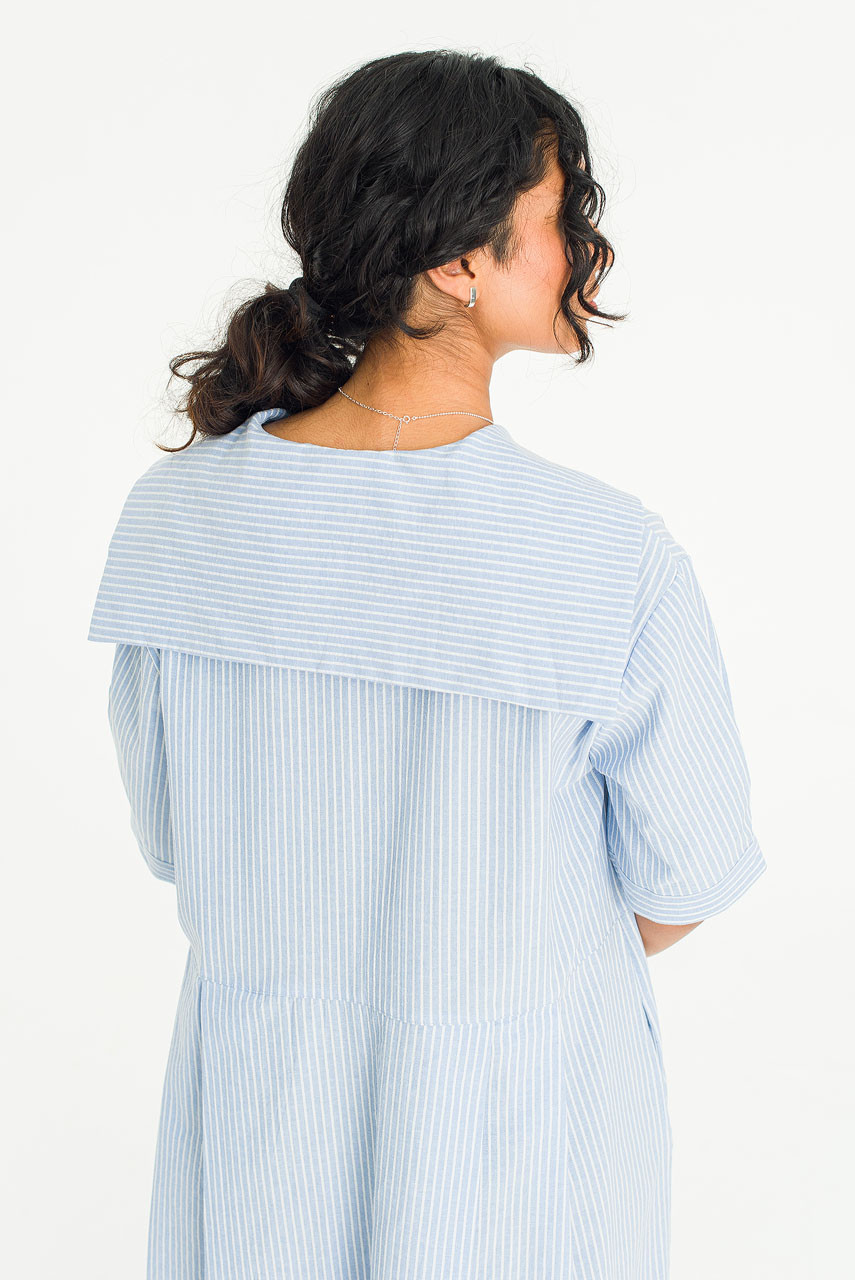 Kieko Sailor Stripe Dress, Blue