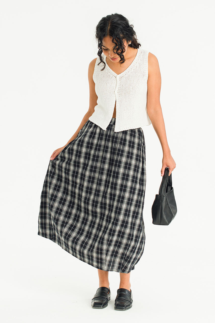 Boucle Open Vest, Ivory