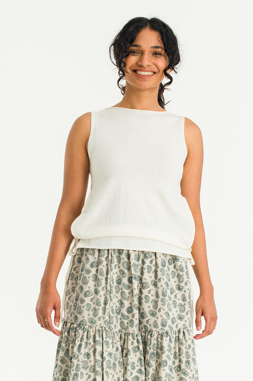 Jane Sleeve Knit Top, Ivory