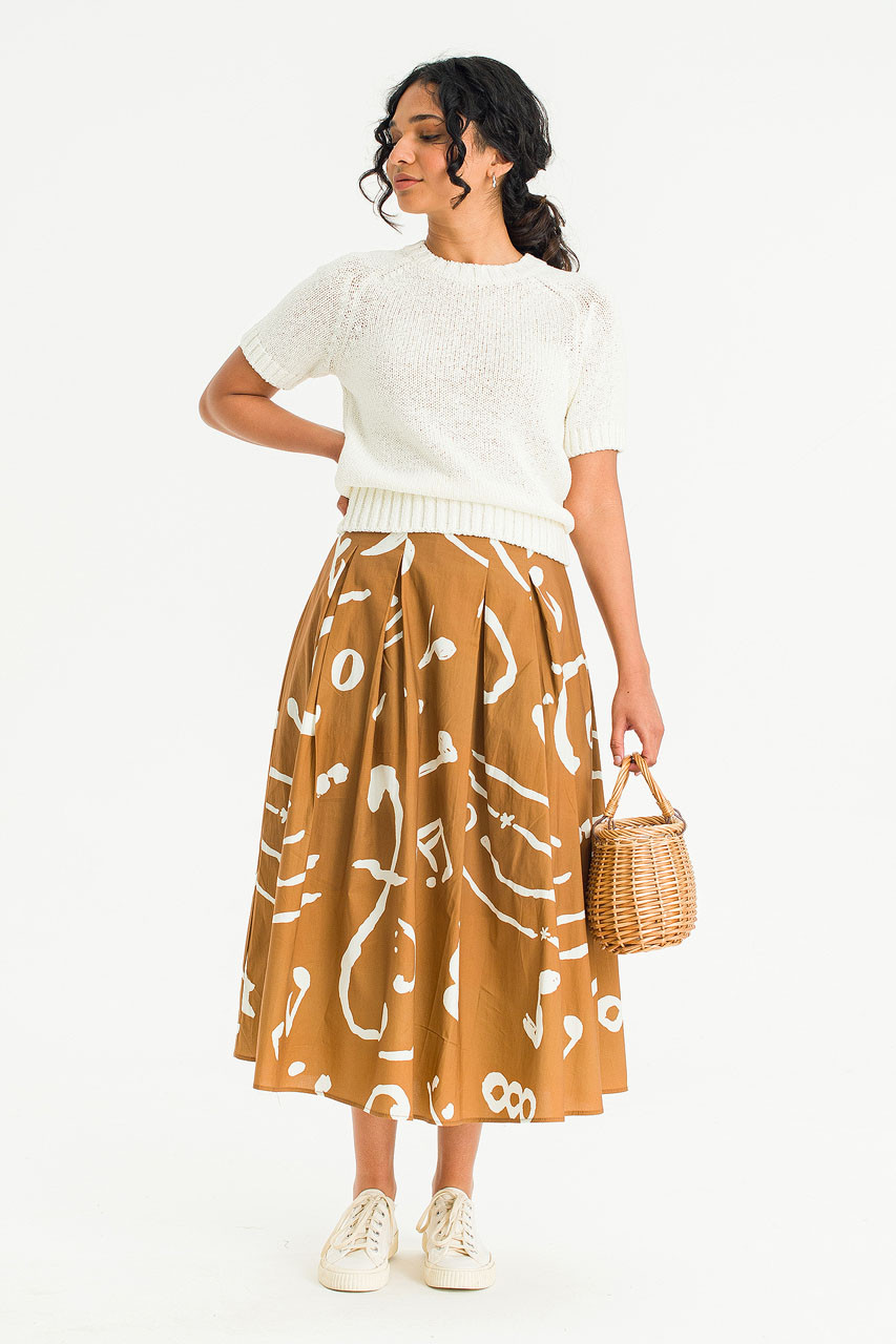 Camille Crew Neck Short Sleeve Jumper, Ivory